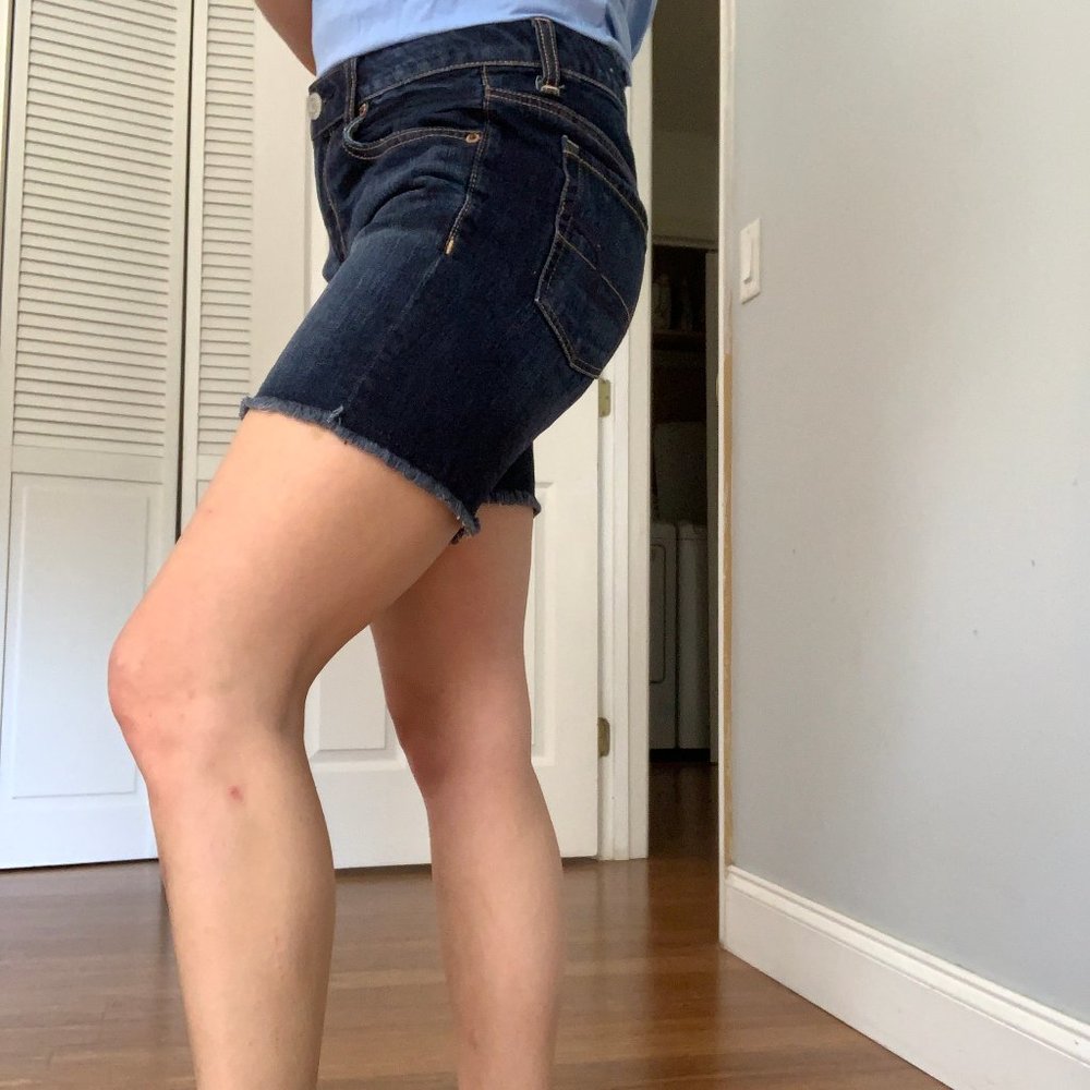 NWOT American Eagle Dark Wash Jean Shorts sz 2